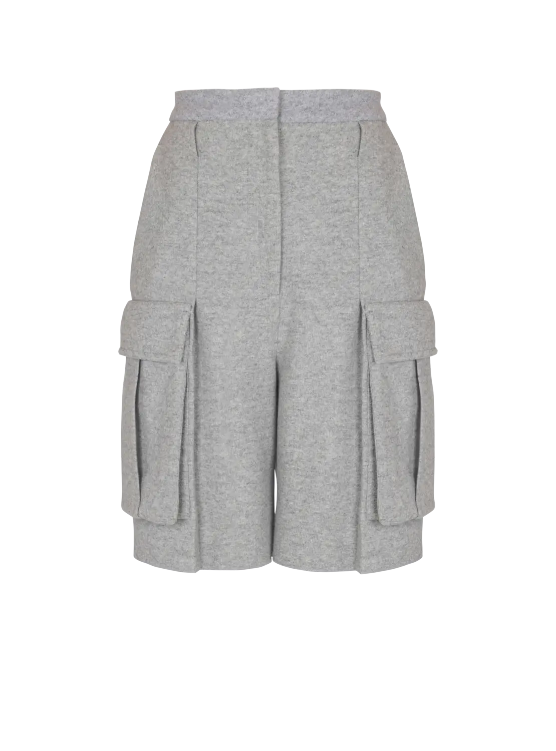 

Шерстяные бермуды Balmain, серый