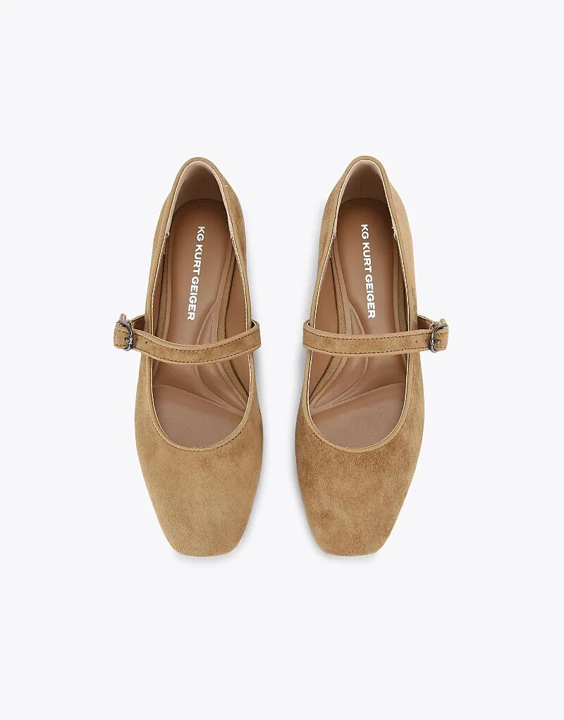 Балетки KG Kurt Geiger Nina ballets in camel suede — фото 2