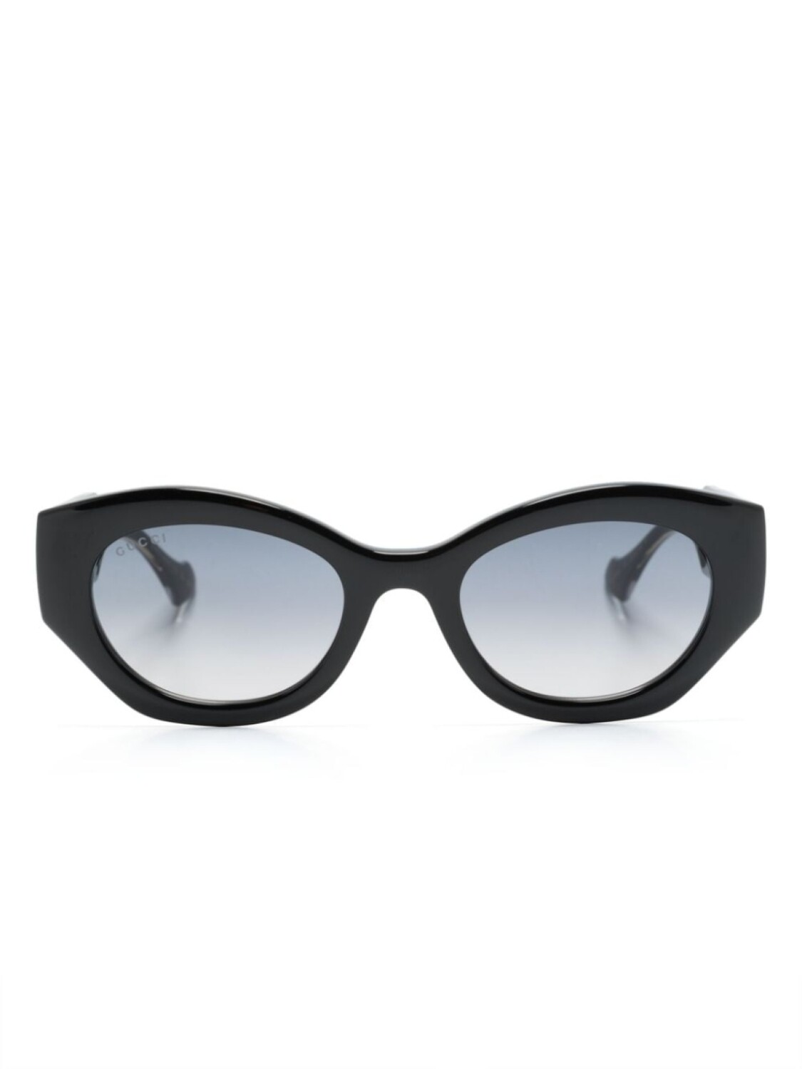 

Солнцезащитные очки в овальной оправе Gucci Eyewear, черный
