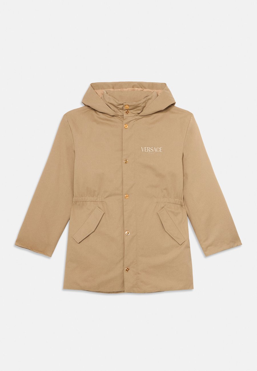 

Зимнее пальто Versace COAT PEACOAT CABAN LOGO EMBROIDERY BAROCCO KIDS UNISEX, Sand