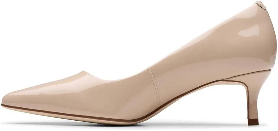 Унисекс туфли Clarks Originals Zarey Court Shoe, Sand Patent — фото 3