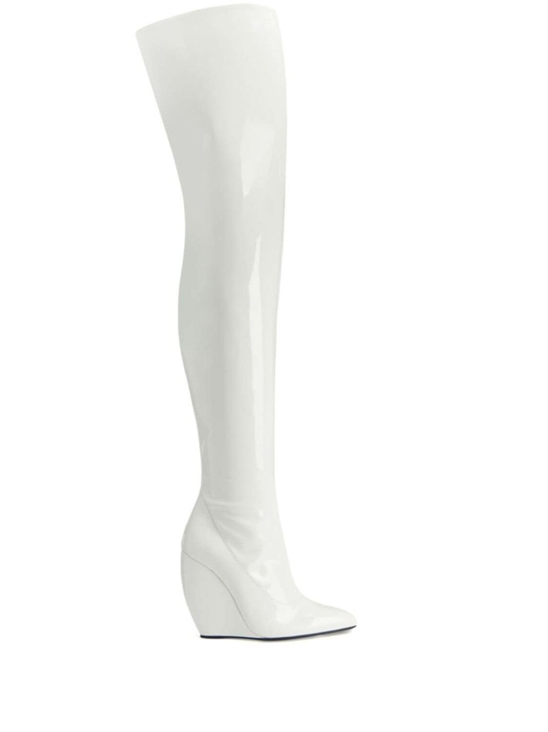 

Giuseppe Zanotti ботфорты Preety 105 с заостренным носком, белый