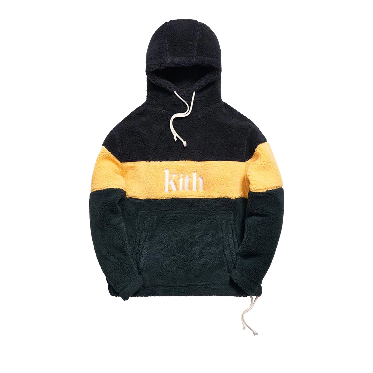 

Толстовка Kith Sherpa с двумя карманами, цвет Солнечный желтый