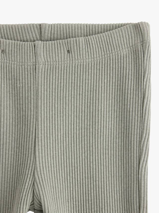 Детские легинсы с рюшами из хлопковой смеси Lindex, Light Dusty Green — фото 3