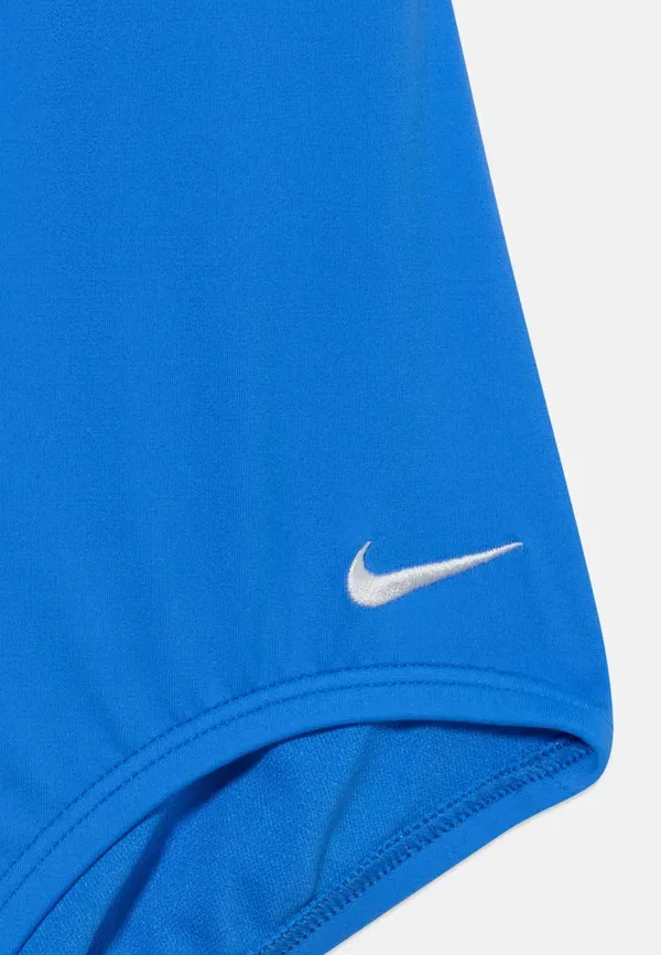 Купальник с крестообразной спинкой и логотипом Nike Swim, синий кристалл — фото 3
