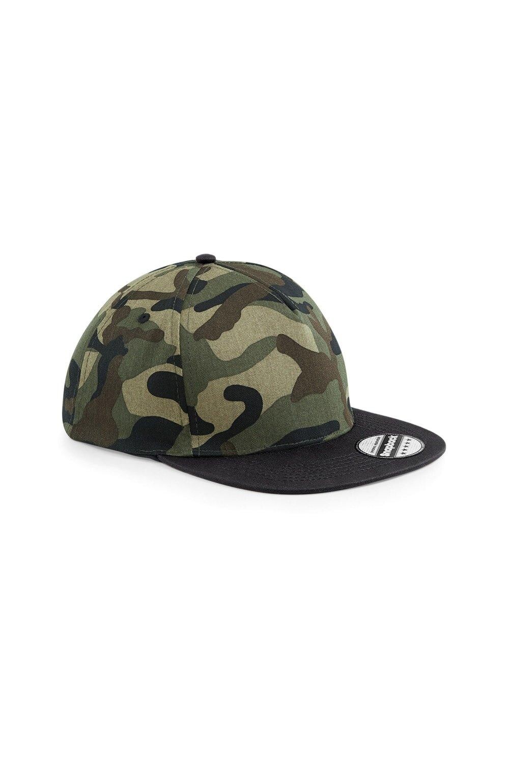 

Кепка Snapback с камуфляжным принтом Beechfield, зеленый