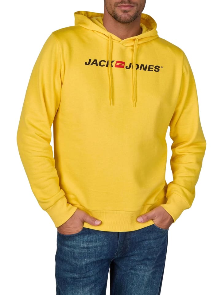 

Jack & Jones Свитер JJMORTY со старым логотипом и капюшоном SMU желтого цвета