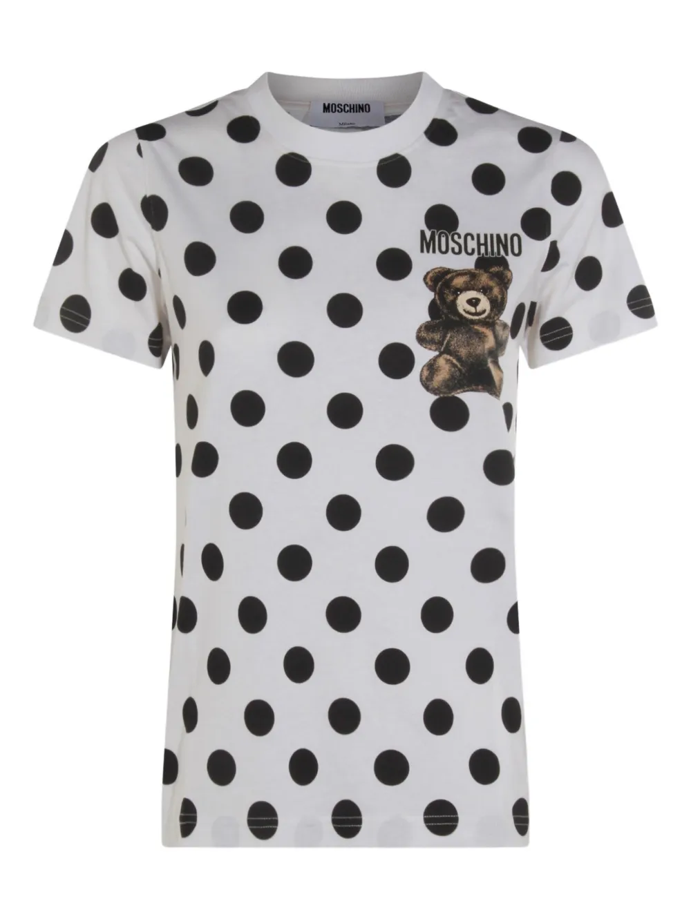 

Футболка в горошек Moschino, нейтральный