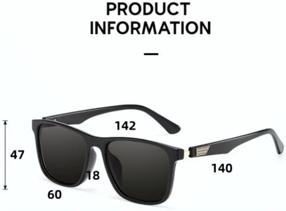 

Модные поляризованные солнцезащитные очки для мужчин и женщин, роскошные солнцезащитные очки для активного отдыха, вождения и ретро-стиля KTUCN, Black Blue