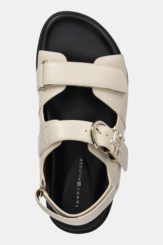 Кожаные сандалии Leather Sporty Sandal Tommy Hilfiger, бежевый — фото 4
