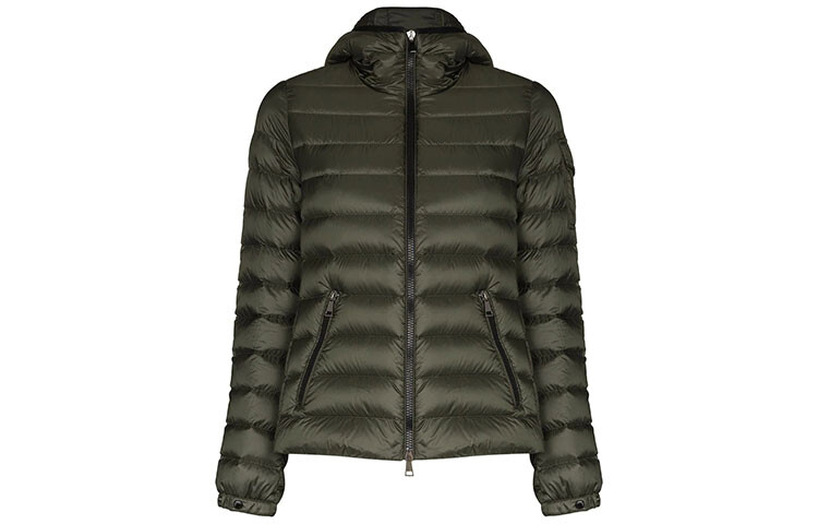 

Пуховик женский зеленый Moncler