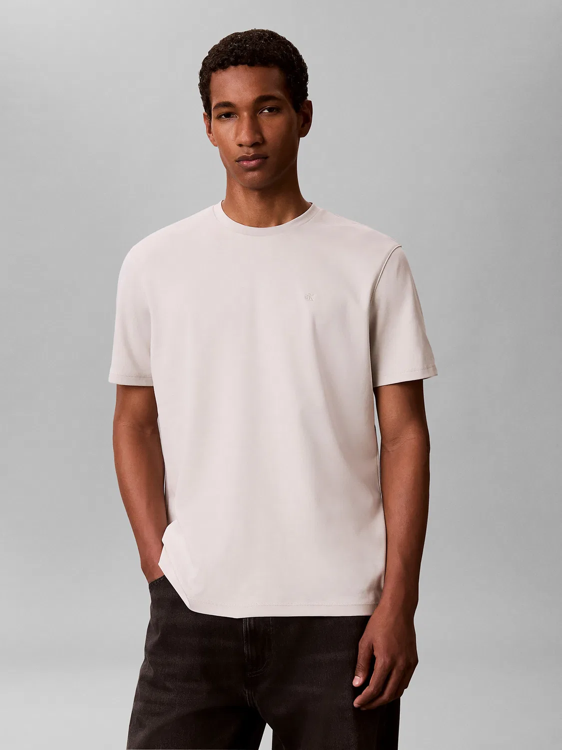 Рубашка Calvin Klein Supima серого цвета — фото 2