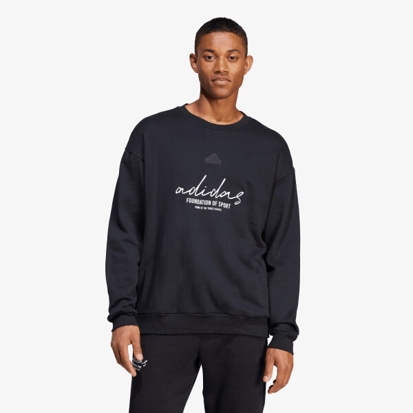 

Толстовка с большим логотипом Adidas, черный