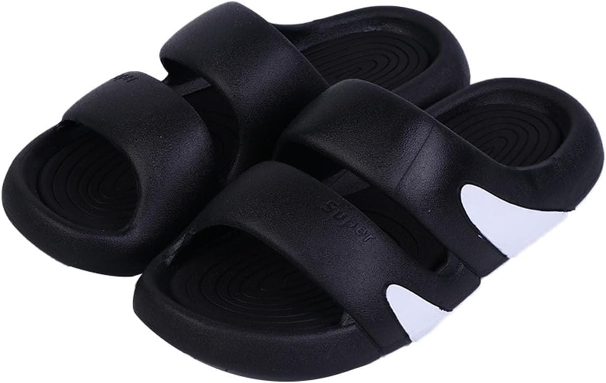 

WIRETRAN Сандалии «Облако» унисекс для сада и пляжа, толстая подошва, мягкие нескользящие тапочки на платформе, быстросохнущие, для душа и ванной комнаты, для женщин и мужчин, черный