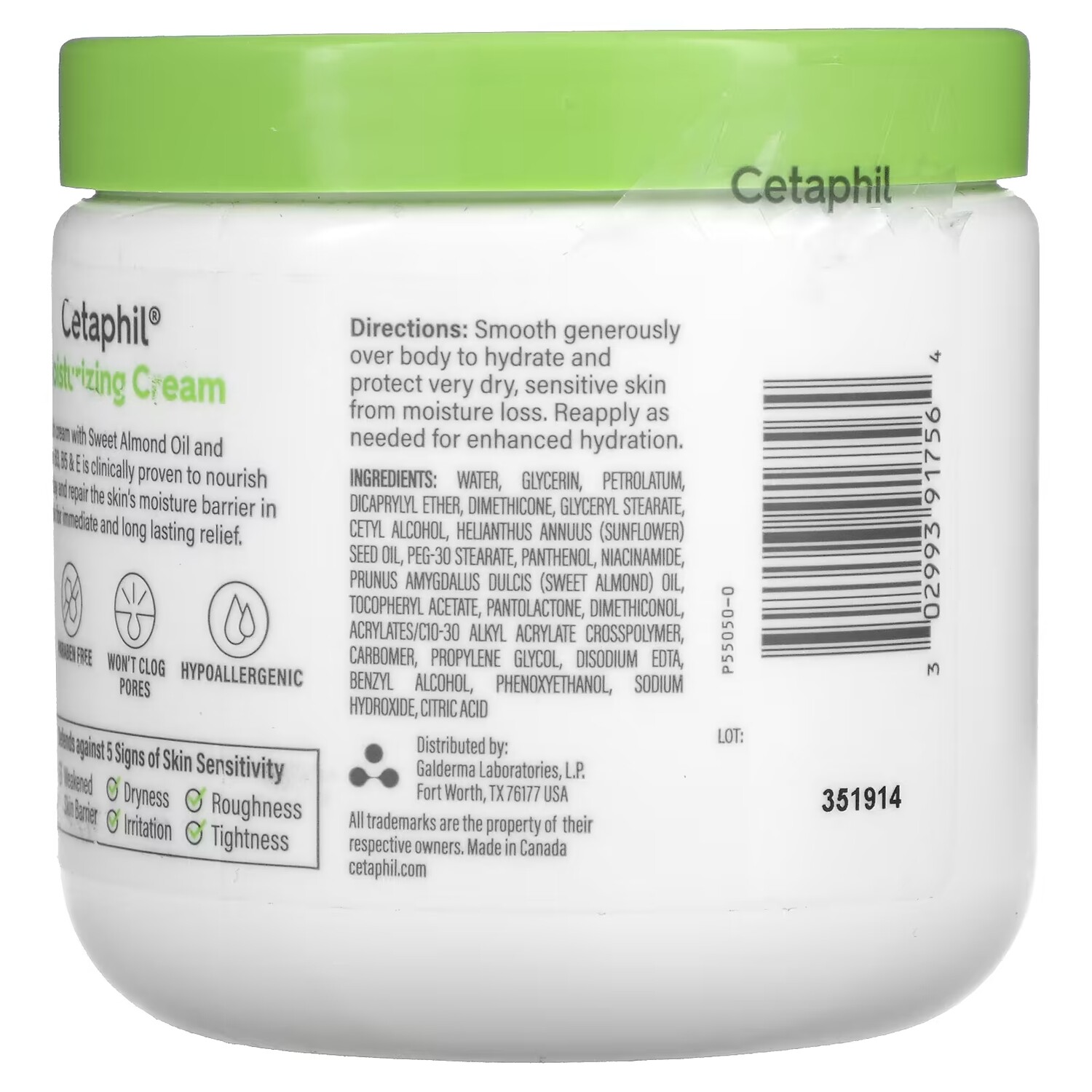 Крем для лица Cetaphil — Увлажняющий без ароматизаторов, ( ), 453 г — фото 2