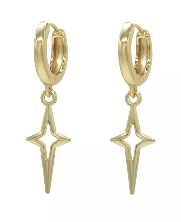 

Серьги Huggie с золотыми блестками 1,3 дюйма Velvet Luna, gold