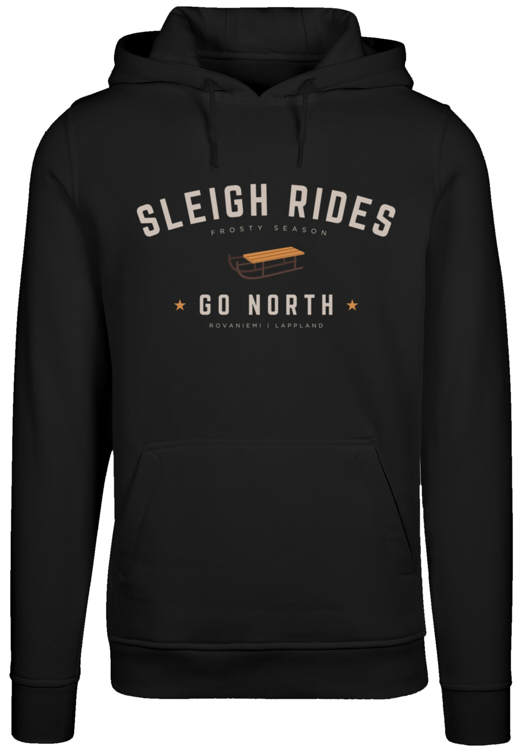 

Пуловер F4NT4STIC Hoodie Schlittenfahren Weihnachten Christmas, черный