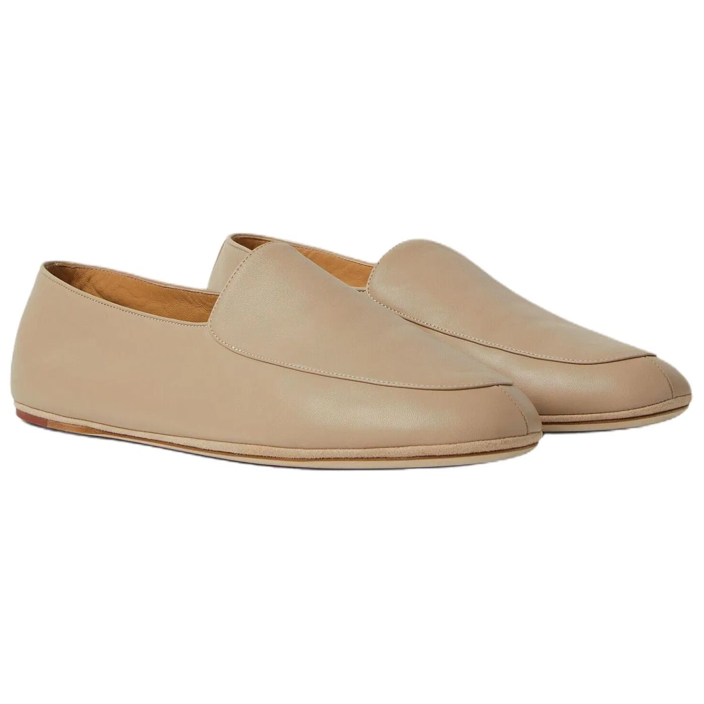 Casual кожаные туфли Loro Piana Beige — фото 4