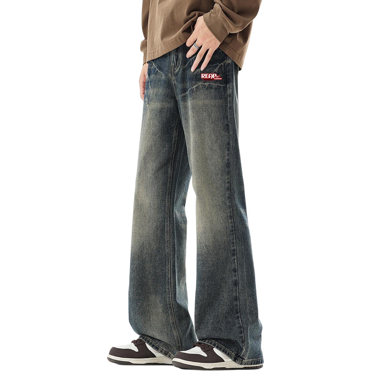 

Джинсы Huichao Riding The Wind Collection Unisex WARRIOR, синий (diy badge)