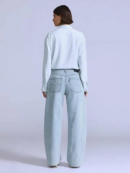 Джинсы BLUETAB Barrel Jeans светло-индиго Levi's, Light Indigo - Flat Finish — фото 4