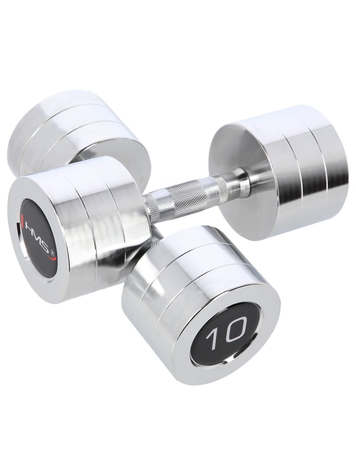 

COFI 1453 Гантели из хромированной стали - идеально подходят для фитнеса и силовых тренировок, серебристый цвет