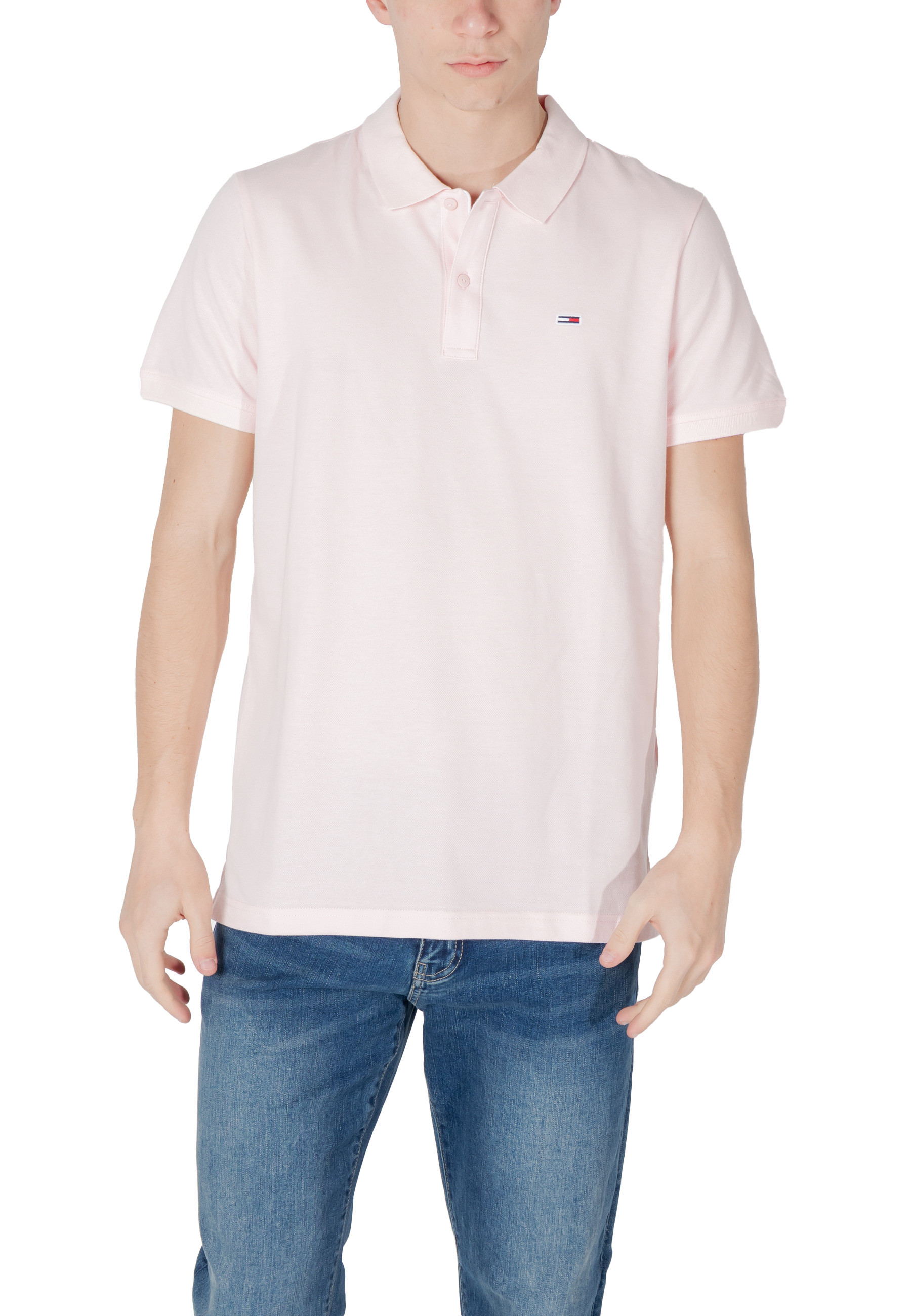 

Поло Tommy Jeans, розовый