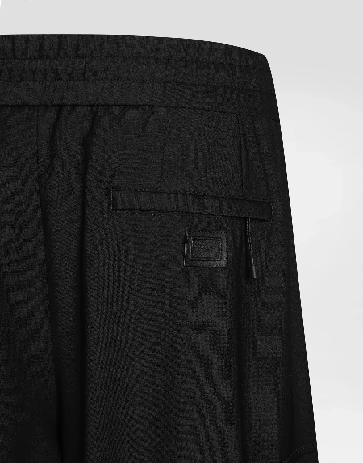 Спортивные брюки из шерстяной смеси DOLCE & GABBANA, черный — фото 4