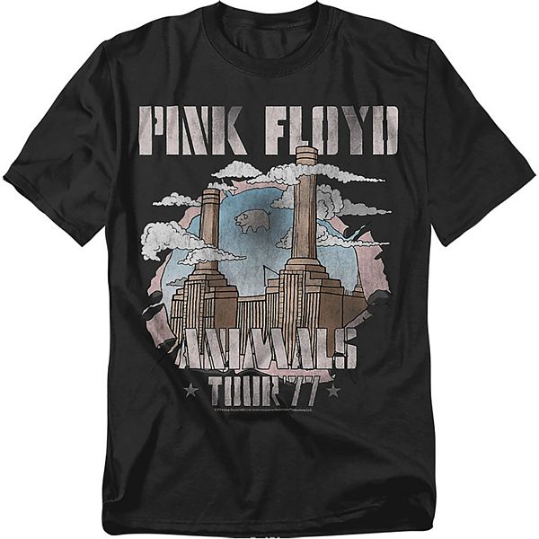 

Футболка Big & tall Pink Floyd Animals Tour '77 black graphic Licensed Character