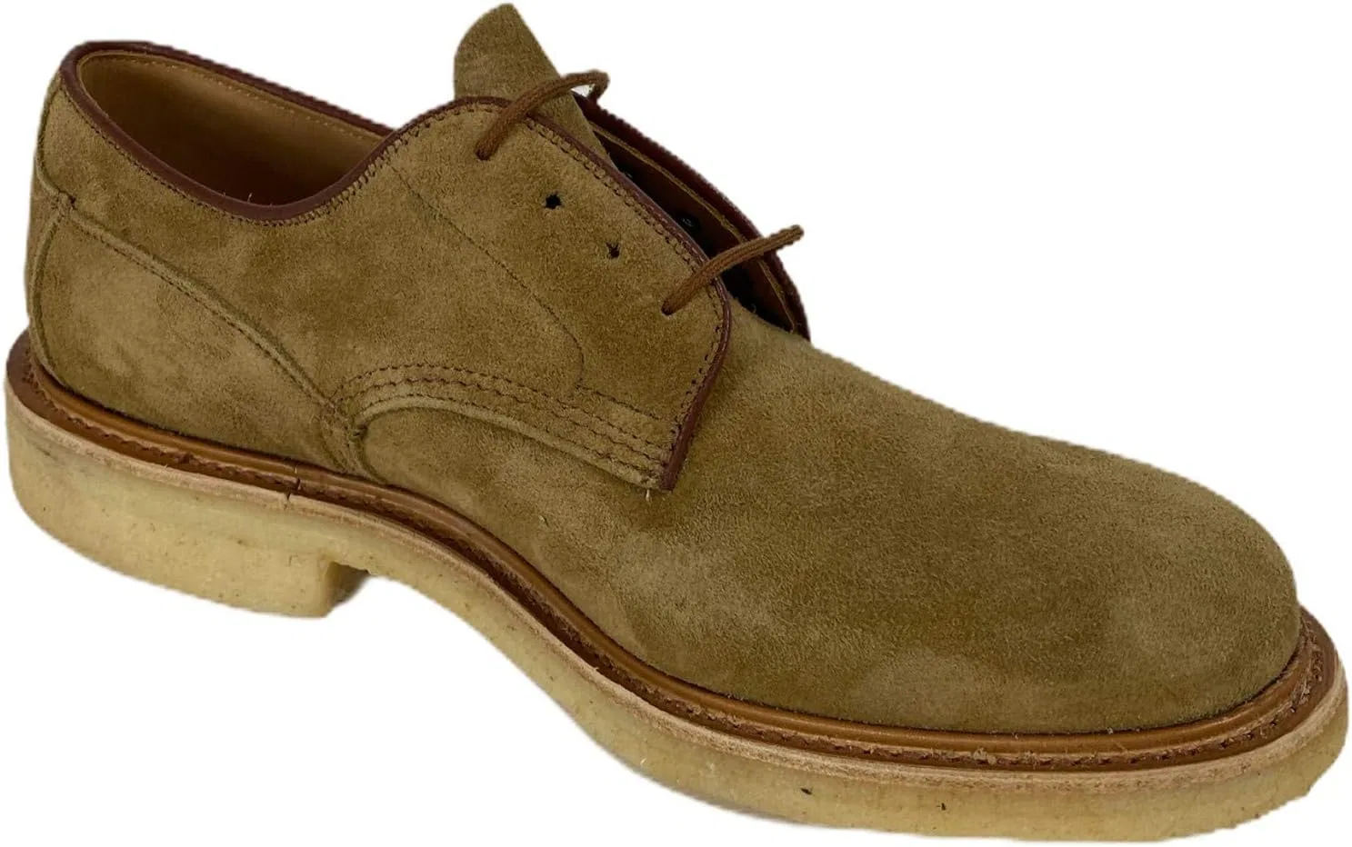 C35 Scarpa Uomo Темно-бежевые TRICKER'S Woodstock 5636/11 Замшевые мужские туфли — фото 2