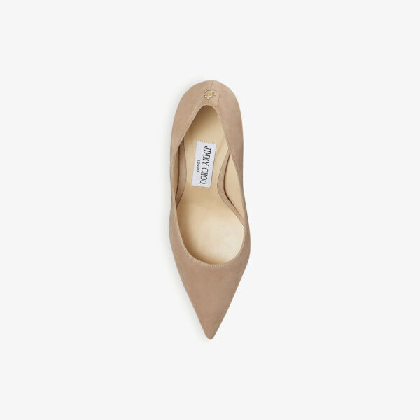 Туфли Love 85 на каблуке из замши и кожи Jimmy Choo, розовый — фото 3