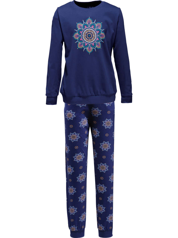 

Erwin Müller Детская пижама из трикотажа, темно-синего цвета