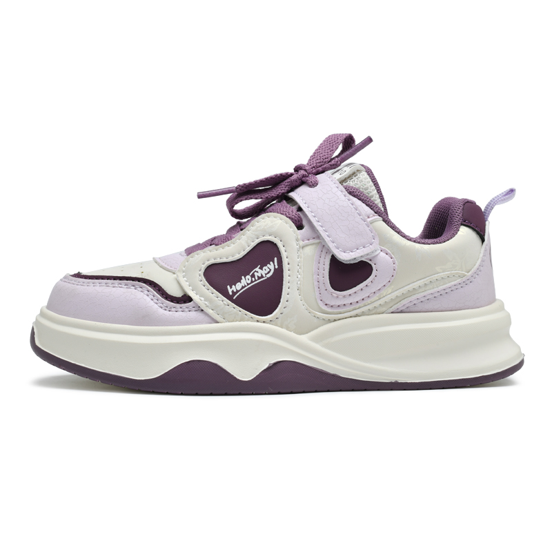 

Износостойкие детские кроссовки для подростков FIRS Kids, бежевый/фиолетовый