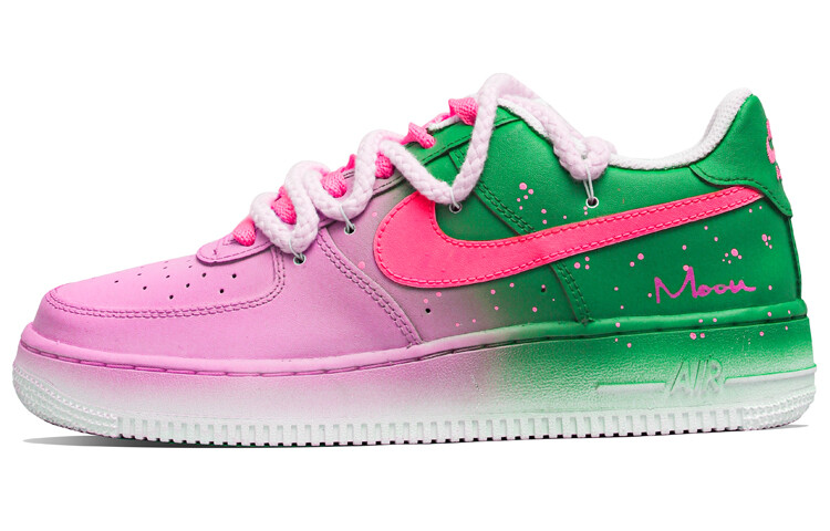 

Кроссовки Nike Air Force 1 Skateboarding Shoes Women's Low-top Green/Pink, розовый