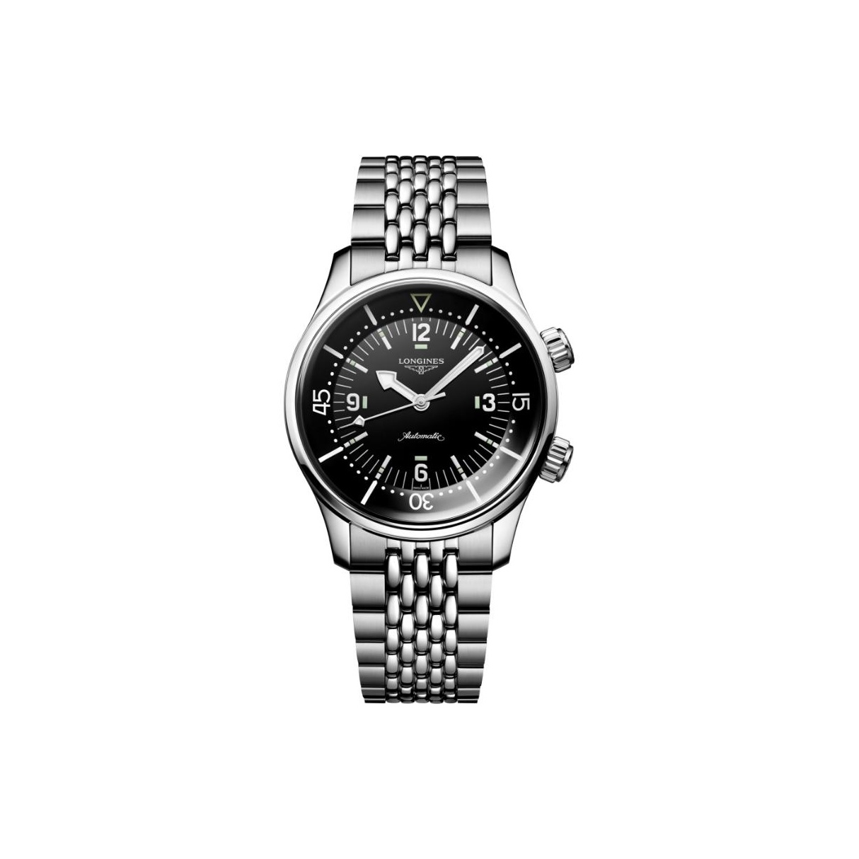 

LONGINES Часы Men's Classic Re Enactment Of The Legendary Diving Series Watch, Black Dial