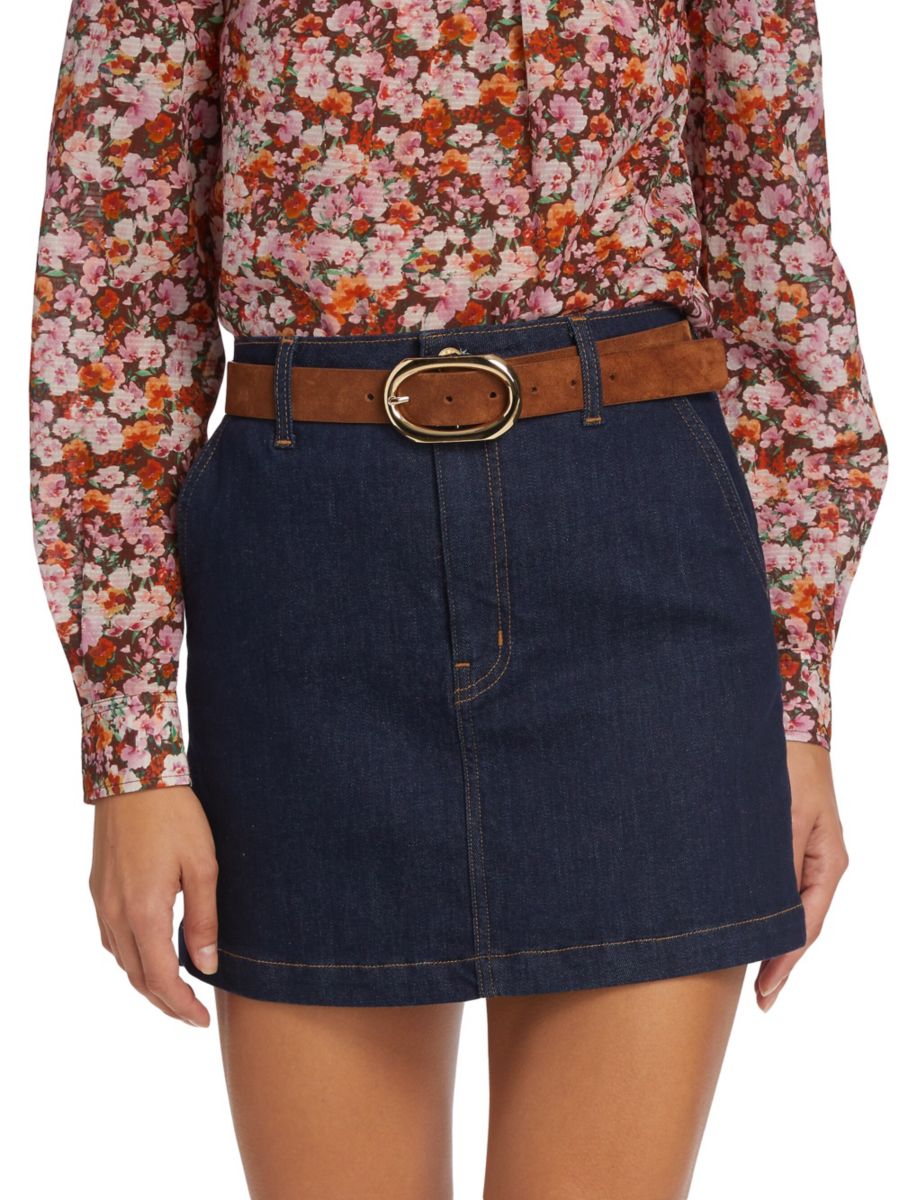 

Мини-юбка Dorit Denim Derek Lam 10 Crosby, цвет Hudson Blue Multi