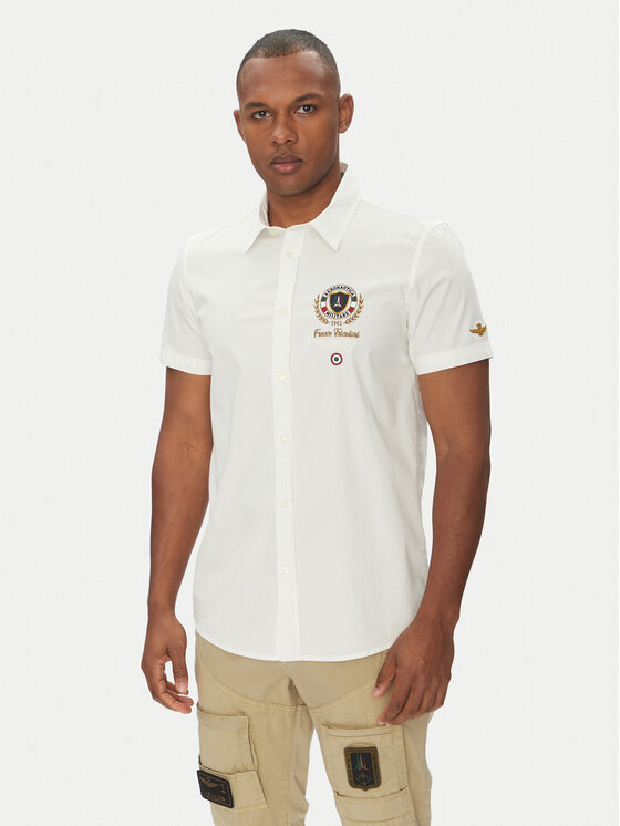 

Рубашка обычного кроя 251CA1285CT3288 Aeronautica Militare, белый