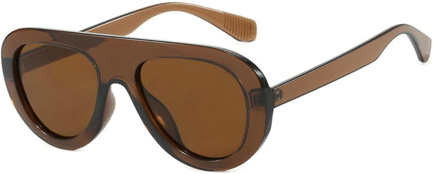 

Солнцезащитные очки COTIA Retro Pilot для женщин и мужчин, стильные, классические, в стиле 70-х, винтажные, квадратные, модные, массивные, овальные, для активного отдыха, Tea