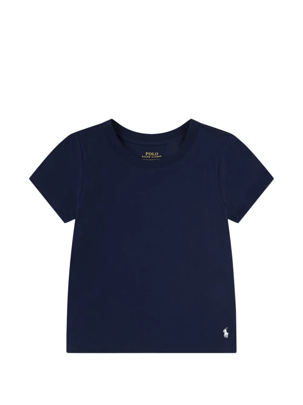 Комплект из топа и шортов с вышитым логотипом Polo Ralph Lauren Kids, синий — фото 3