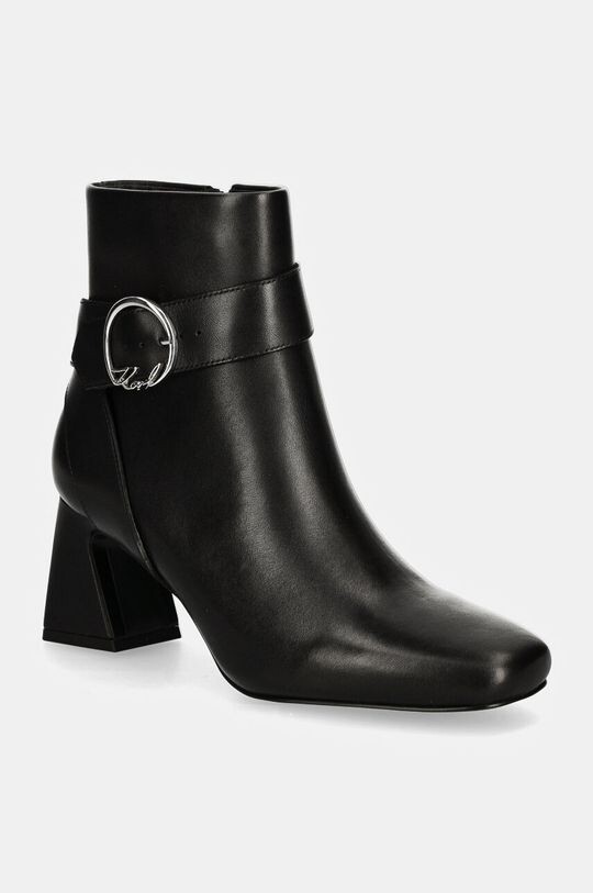 Кожаные ботильоны BEATA Karl Lagerfeld, черный