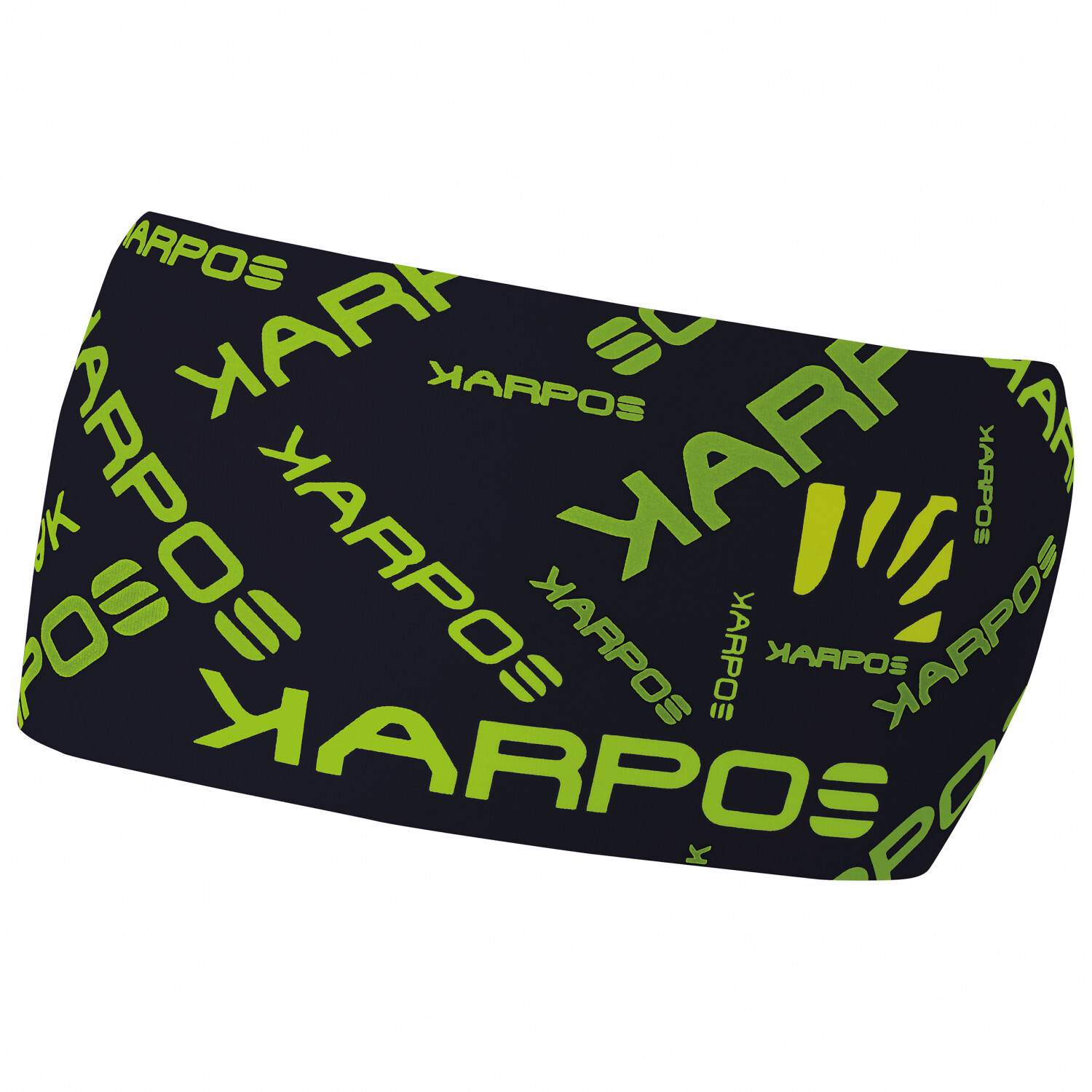 

Повязка на голову Karpos Pelmo Headband, цвет Black/Lime Green
