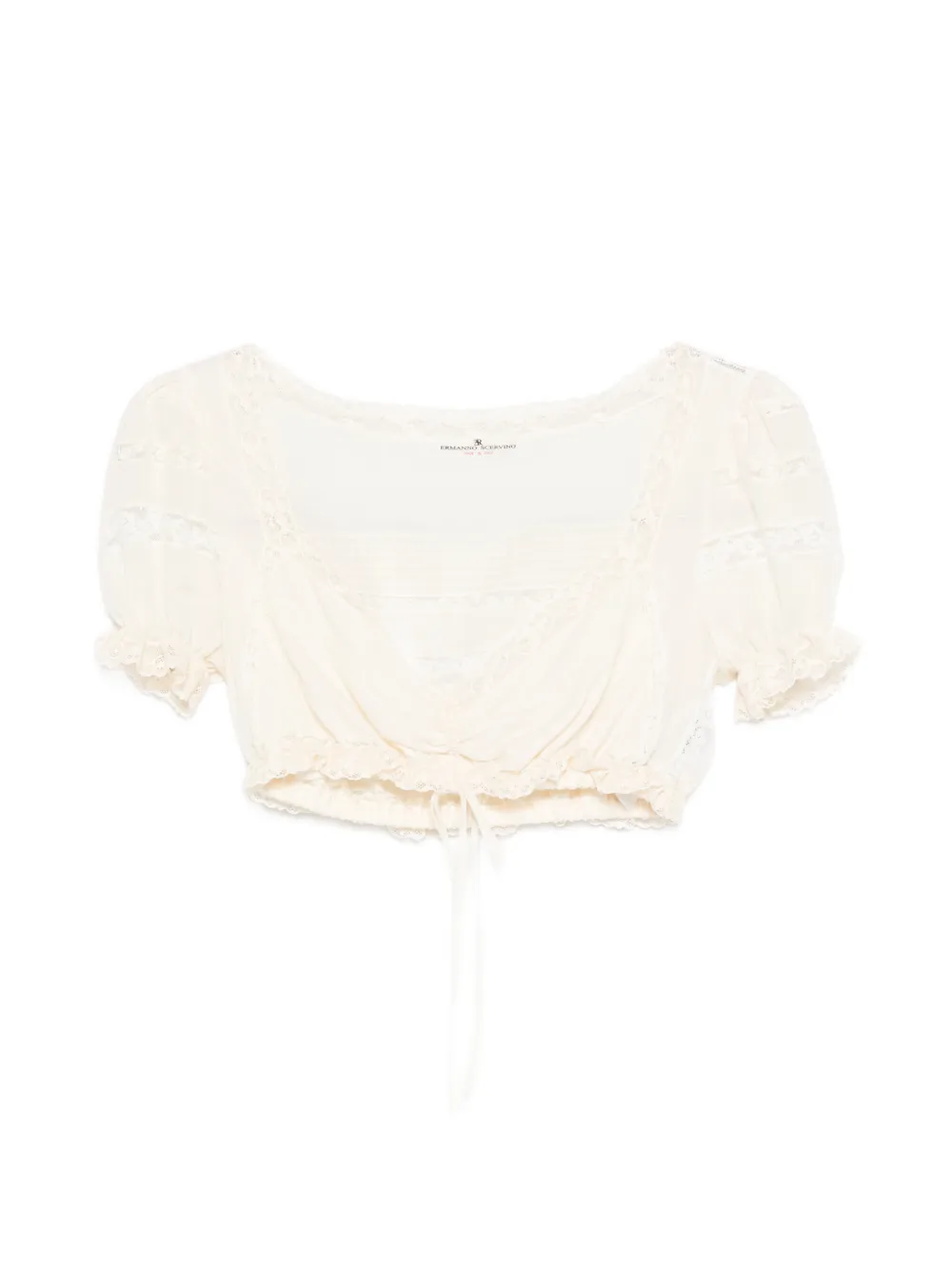 

Топ с кулиской Ermanno Scervino, бежевый