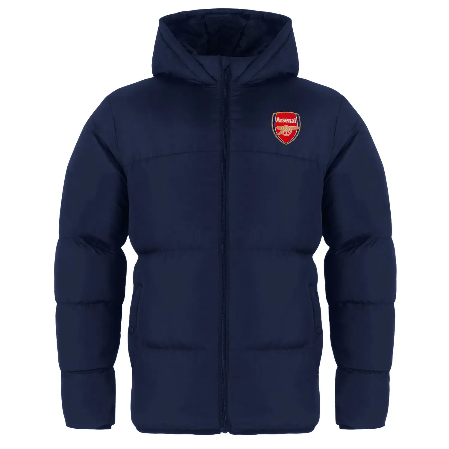 Детская куртка стеганая с капюшоном Arsenal FC, темно-синий