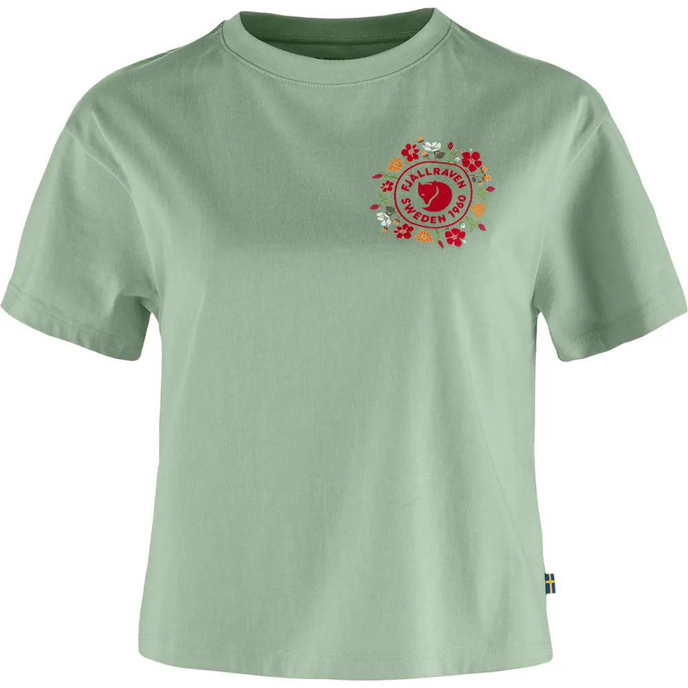 

Футболка с коротким рукавом Fjällräven Fjällblomster Logo, зеленый