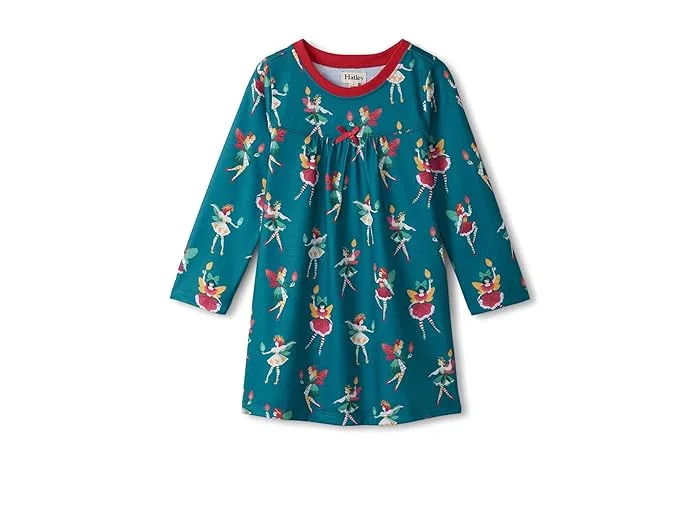 Ночная рубашка с принтом Long Sleeve Nightdress Hatley Kids Blue