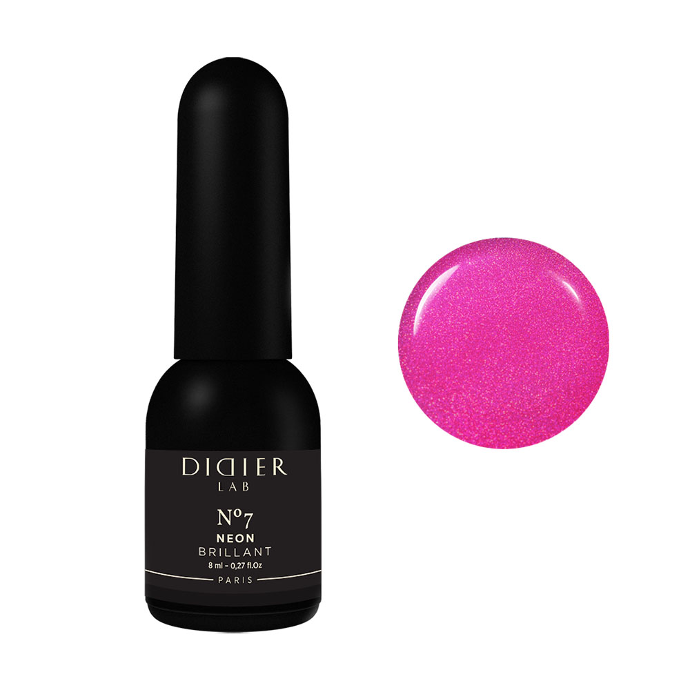 

Гель-Лак для ногтей gel polish brillant neon Didier Lab, цвет nr. 7, 8 мл