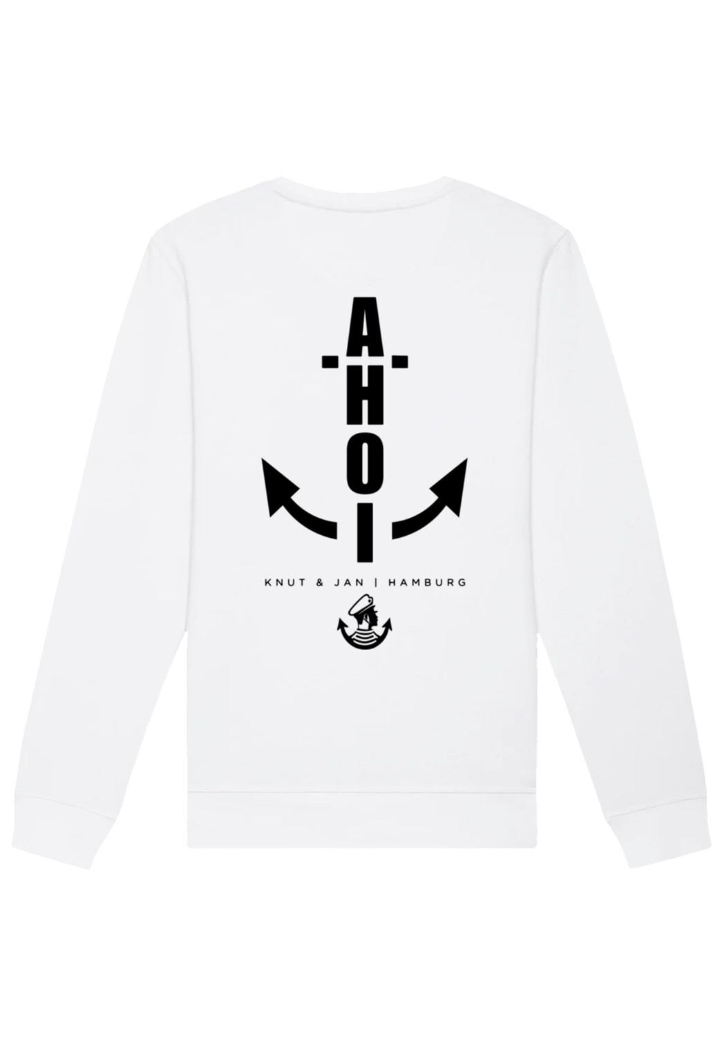 

Толстовка F4NT4STIC Unisex Ahoi Anker Knut & Jan Hamburg, белый