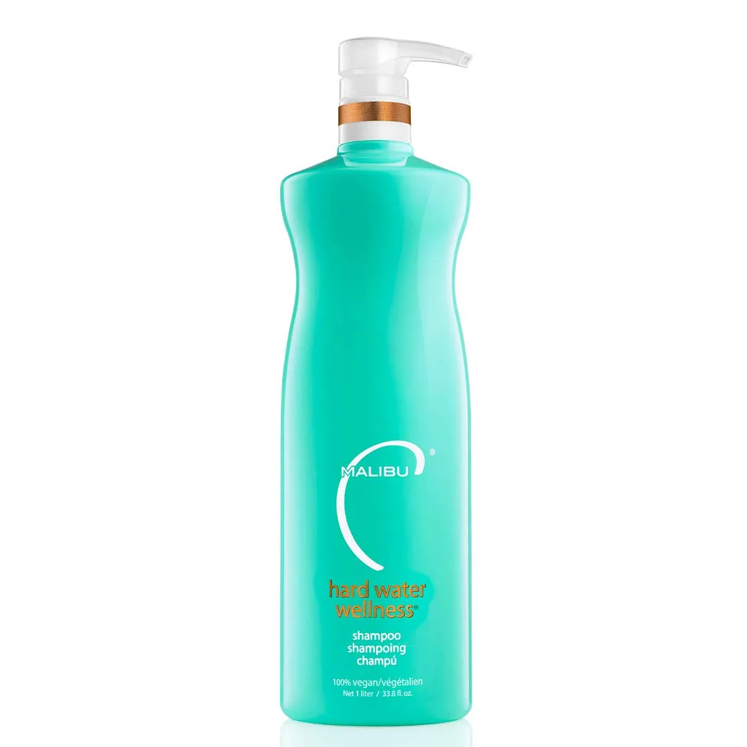 Шампунь Malibu C Hard Water Wellness - увлажняющий, безсульфатный уход за волосами при жесткой воде - удаляет минеральные отложения и налет. 1000 мл (.)