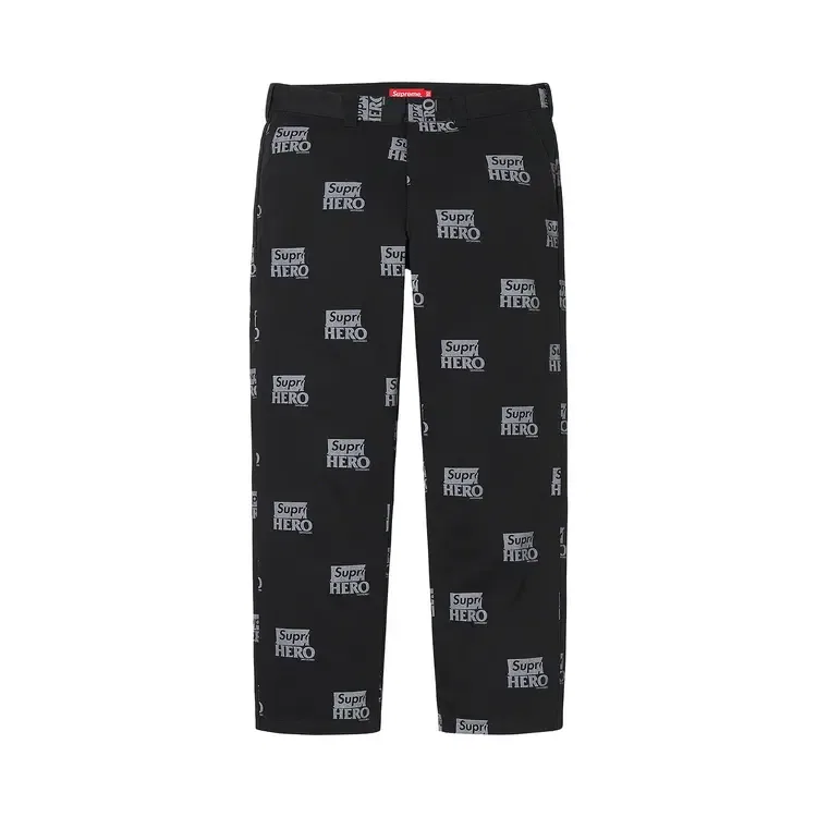 Брюки с логотипом Supreme x ANTIHERO, черный