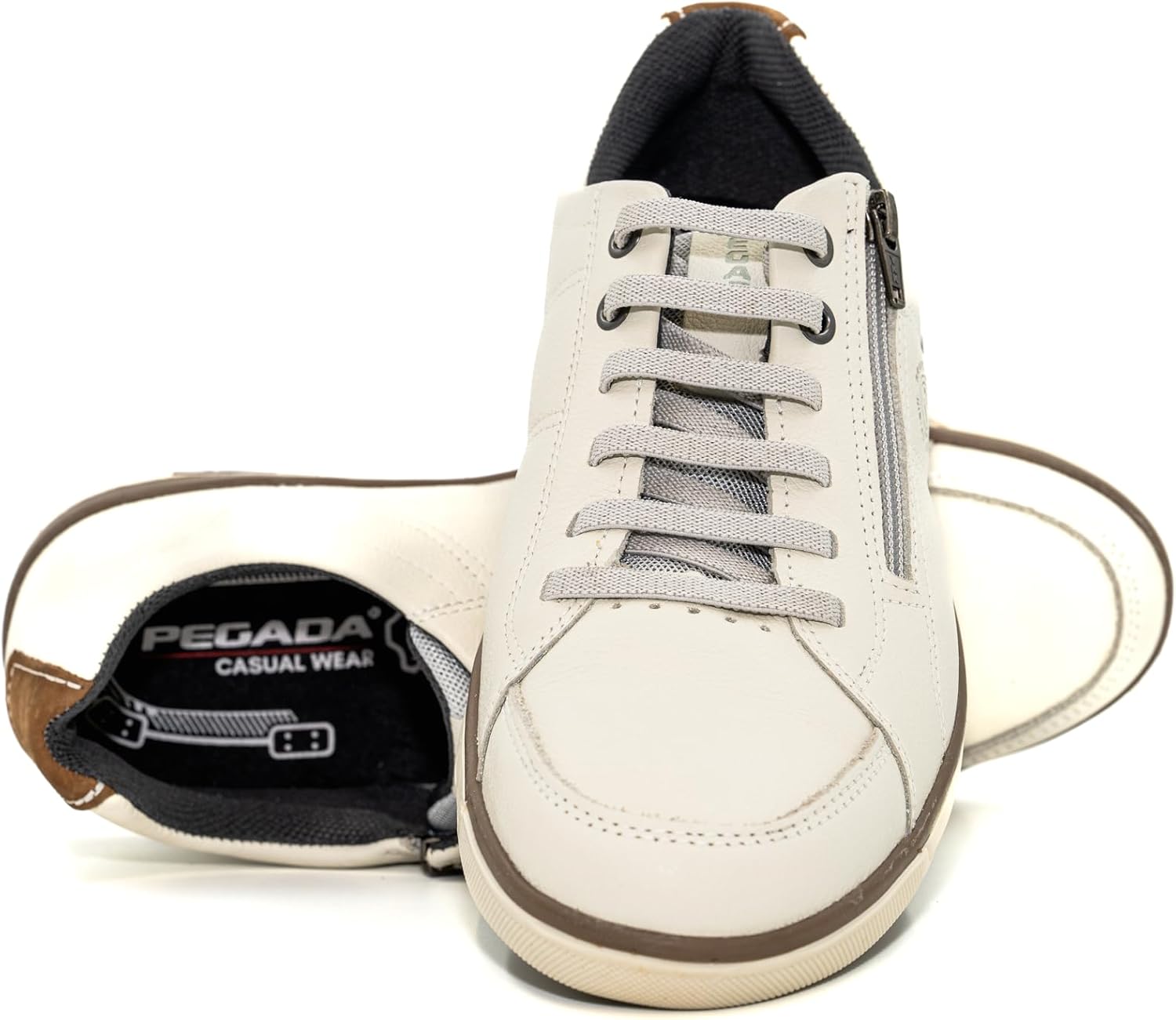 

Мужские кроссовки PEGADA из натуральной кожи, низкие с эффектом памяти, спортивные слипоны, модель 119313, удобные обувь для прогулок Pegada Pgd P Pegada, Nature Milk