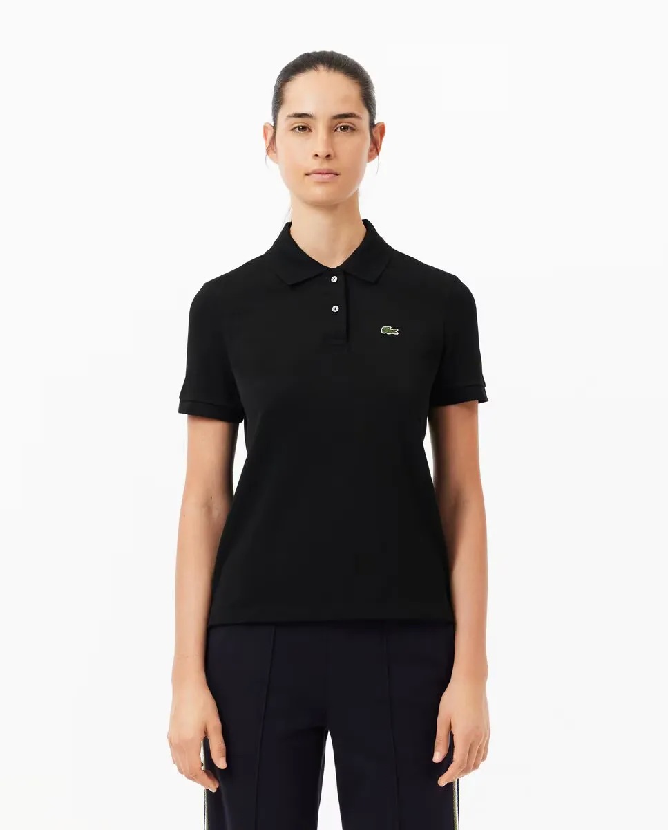 

Женская поло Regular из мягкого минипике с коротким рукавом Lacoste, черный